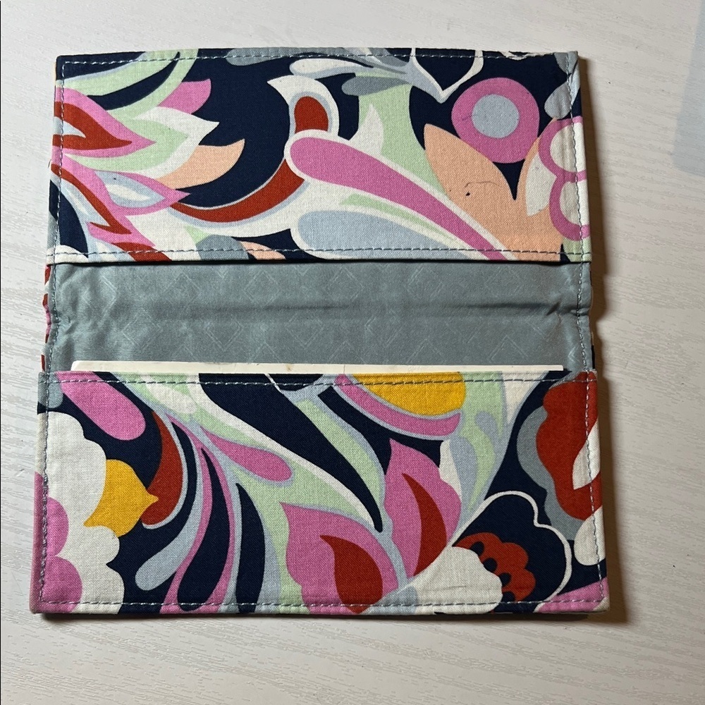 Vera Bradley Pink and Blue Floral Wallet D11